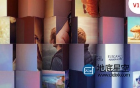 AE模板-3D立方体相册显示产品推广促销图片幻灯片动画