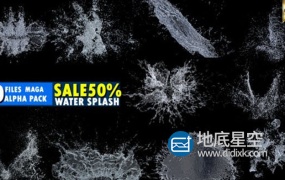 视频素材-10组4K微距拍摄水元素慢动作水花蒸汽水溅视频
