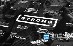 FCPX插件-30种简单纯色文字标题排版动画 Strong Titles Motion模板
