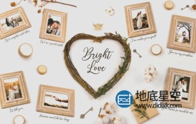 PR模板-唯美浪漫婚礼爱情回忆家庭相册温馨照片幻灯片