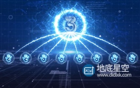 AE模板-震撼科技感企业启动仪式倒计时片头动画