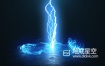 AE模板-炫酷的粒子旋涡闪电爆炸logo标志展示动画 Vortex Lightning Explosion Logo