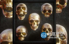 3D模型-骷髅头模型 Billelis 3D Skull Model Pack Vol.1