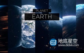 视频素材-真实的空间站宇宙星系地球旋转高清 Planet Earth 7 Clips Pack