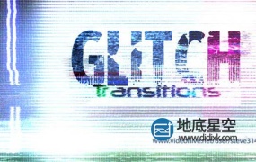 视频素材-27个4K电视视频信号故障干扰毛刺失真转场过渡动画素材 Glitch Transitions