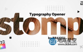 FCPX插件-时尚动感快节奏卡点文字排版片头动画Motion 模板