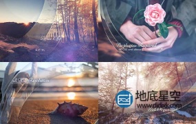 AE模板-唯美浪漫的爱情婚礼相册回忆录时尚整洁公司幻灯片展示 Sunshine Slideshow