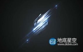 AE模板-明亮快速闪电刀光切片光泽标志logo展示动画