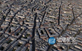 C4D模型-法国巴黎密集的城区楼房C4D模型 Paris city building