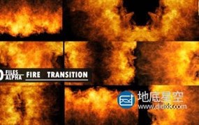视频素材-10组大火燃烧爆炸转场过渡视频动画