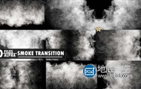 视频素材-10组4K分辨率白色烟雾转场特效过渡动画效果
