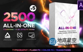 AE脚本-2500+vlog视频特效缩放无缝转场过渡动画脚本预设更新V5.0版本