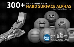贴图素材- 300个机械科幻硬面贴图素材 Artstation Marketplace