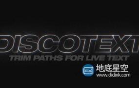 AE插件-中文汉化实时文本图层修剪路径描边动画 Discotext v1.2.3 Win + 使用教程