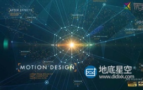 AE模板-科技感三维空间几何连线企业公司宣传动画企业公司片头动画 Corporate Business Network Opener