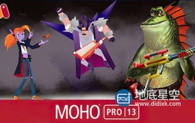二维卡通动画制作软件Smith Micro Moho Pro v13.0.2 Win/Mac中文破解版