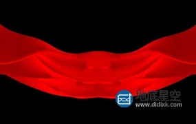 视频素材-红绸飞舞展开素材