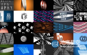 AE模板-138个3D动画创意文字标题排版宣传海报包装动画 Kinetic Typography Trending Posters