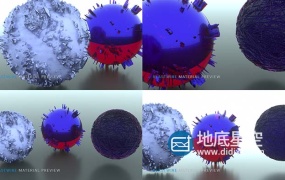 C4D材质-Octane Renderer置换材质球(一)