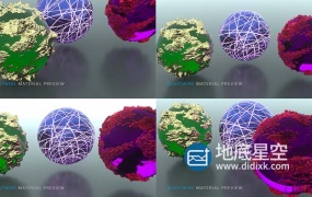 C4D材质预设-Octane Renderer置换材质球(二)