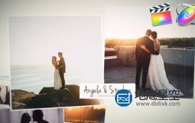 FCPX插件-唯美梦幻的婚礼照片结婚纪念日相册展示 Beautiful Memories Slides