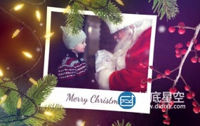 AE模板-冬季圣诞节照片圣诞老人相册幻灯片动画 Christmas Photo Slideshow