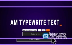AE脚本-电脑打字动画AE脚本 Aescripts AM_Typewrite Text v1.0