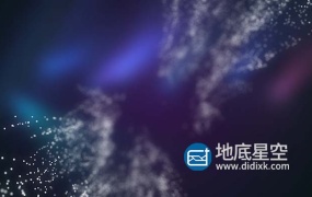 视频素材-唯美抽象蓝色的动态背景模糊效果素材