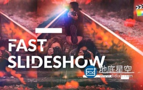 FCPX插件-时尚动感卡点快速图片文字视频展示片头剪辑模板 Fast Slideshow