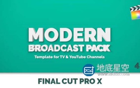 FCPX插件-现代简洁电视栏目包装视频片头动画 Modern Broadcast Pack