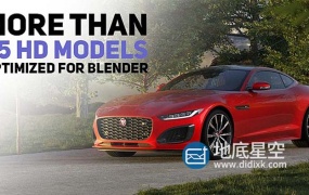 Blender预设-三维汽车模型绑定预设 Car And Vehicle Car Rigged Cars Library Transportation Car