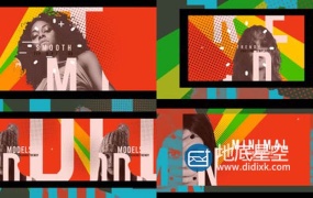 AE模板-时尚动感街头城市街道复古包装活动促销片头 Fashion Models Intro