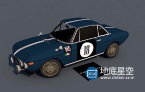 3D模型-菲亚特蓝旗亚汽车C4D模型