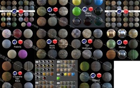 C4D预设-99个红移Redshift渲染器材质预设