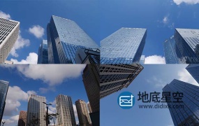 视频素材-震撼青岛中心CBD延时摄影