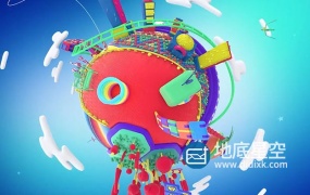 AE模板-三维卡通创意娱乐包装动画