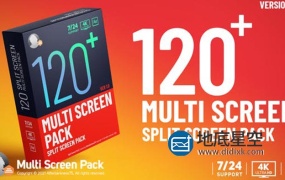 AE模板-120组时尚动感多画面分屏视频网格组合动画预设 Multi Screen Pack