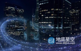 素材视频-未来高科技数字化信息时代5g科幻粒子触摸屏