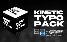 PR预设-25个创意黑白动态文字标题排版动画展示 Kinetic Typography MOGRT