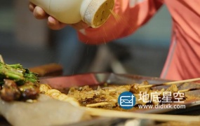 视频素材-实拍重庆美食小吃烧烤烤串风味小吃