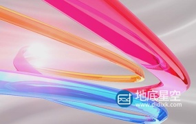 AE模板-彩色玻璃质感标志LOGO演绎片头动画