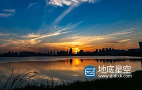 视频素材-实拍4K湖泊日落延时