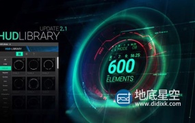 AE脚本-640个高科技感全息UI屏幕界面线条边框元素动画预设包 V2.1