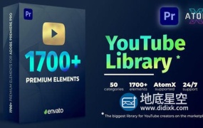 PR脚本-1700个时尚文字标题图形排版设计动画视频无缝转场预设 V2.1