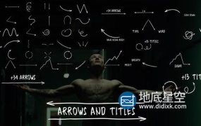 FCPX插件-圆圈线条路径箭头指示文本标题动画 Arrows And Titles
