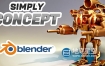 Blender插件-抽象概念模型建模调整工具 Simply Concept V2.1