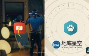 达芬奇模板-多彩明亮的扁平化MG图形Logo标志动画 Simple Flat Logo Opener