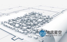 达芬奇模板-三维建筑设计建筑师蓝图房地产Logo动画 Architect Plan Logo
