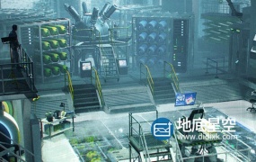 3D模型-C4D科幻实验室器械道具模型合集