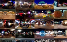 环境贴图-52个夜晚霓虹灯环境高动态HDRI素材